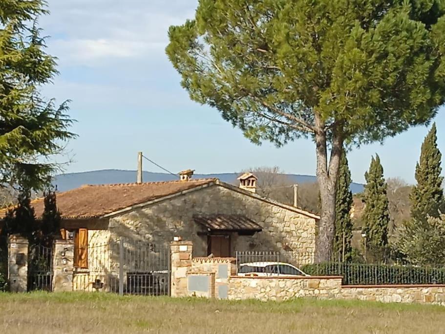 Villetta Con Parco Vicino San Gimignano Колле-ди-Валь-д'Эльса Экстерьер фото
