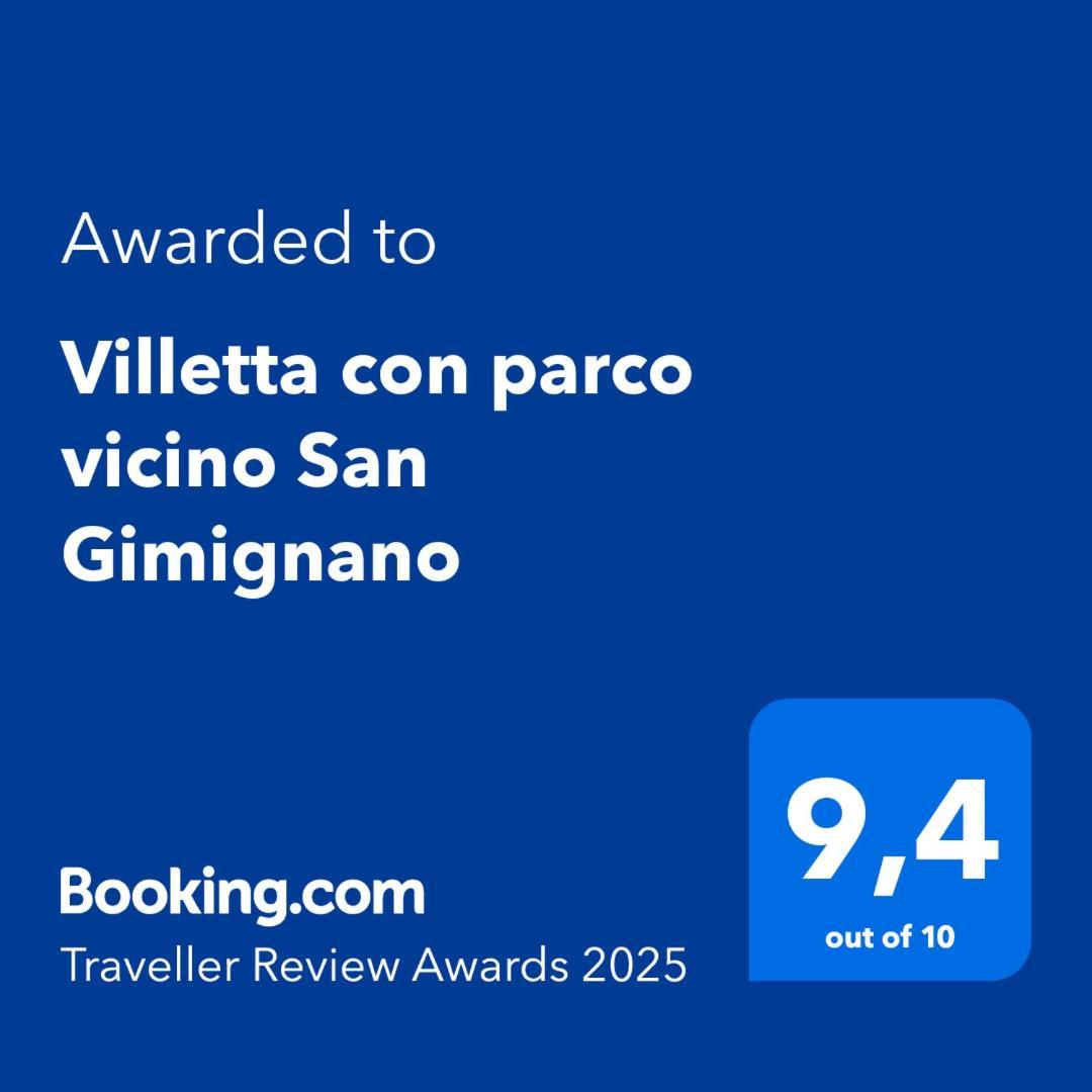 Villetta Con Parco Vicino San Gimignano Колле-ди-Валь-д'Эльса Экстерьер фото